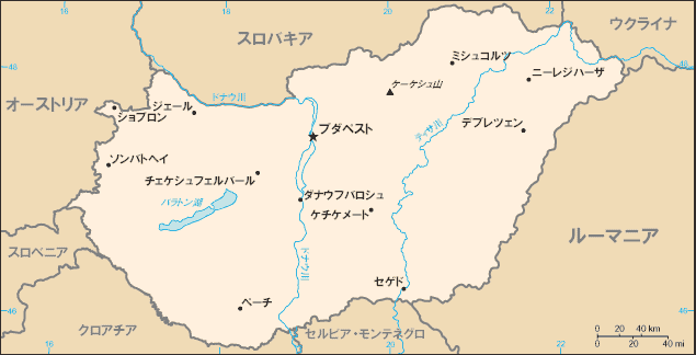 hungary map